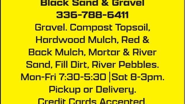 BLACK SAND AND GRAVEL CO.